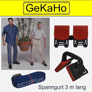Octopus Tragesystem Tragehilfe für Blumenkübel, Möbel, Elektrogeräte usw. Octopus Tragesystem Tragehilfe für Blumenkübel, Möbel, Elektrogeräte usw.